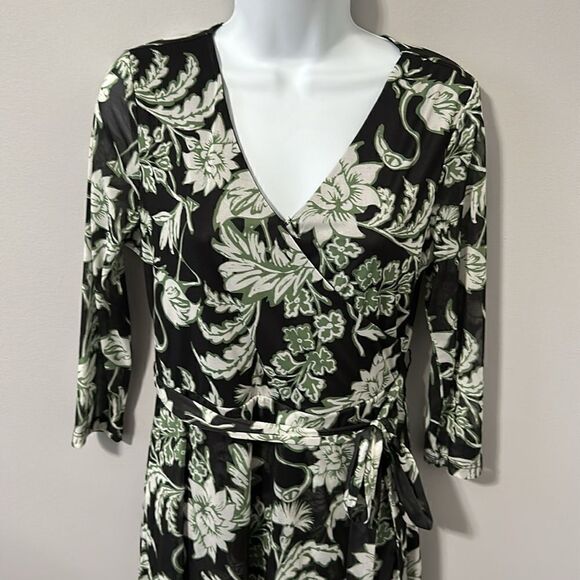 NWT G by Giuliana Aria Mesh Knit Tulip-Hem Wrap Modi Dress - Size Small - Picture 3 of 11